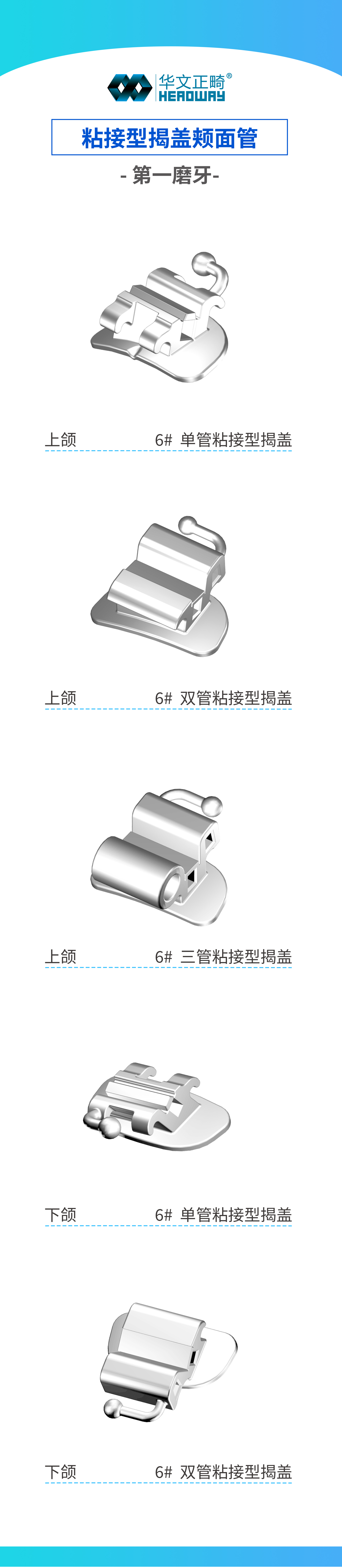 粘接型揭盖颊面管-第一磨牙